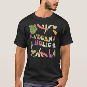 Veganholic Welt Vegetarier Tag Gemüse Vegan T-Shirt