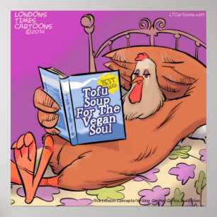 Veganische Seele Lustiges Poster