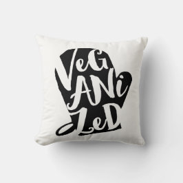 Veganisierte Vegane Hintergrundfarbe Kissen
