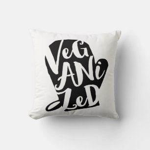 Veganisierte Vegane Hintergrundfarbe Kissen