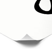 Veganisierte Vegane Hintergrundfarbe Poster (Ecke)