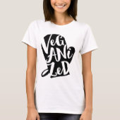 Veganisierte Vegane Hintergrundfarbe T-Shirt (Vorderseite)
