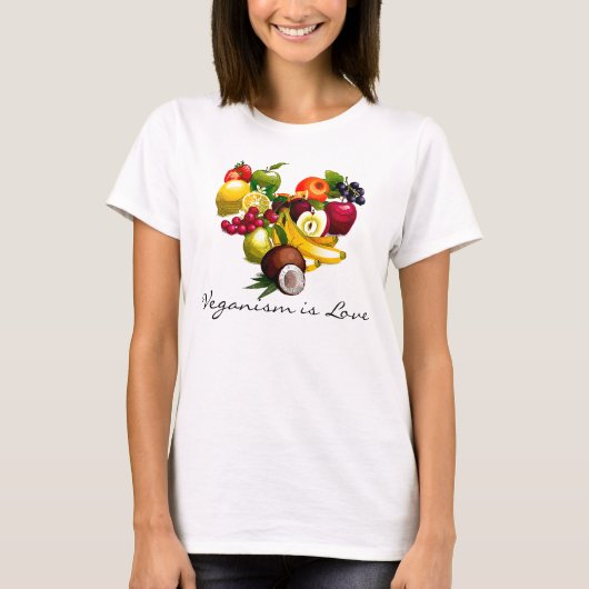 Veganism ist Liebe T-Shirt (Vorderseite)