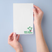 Veganismus Flyer (Handgriff)