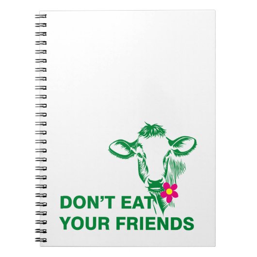 Veganismus Notizblock (Vorderseite)