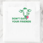 Veganismus Rechteckiger Aufkleber (Tasche)