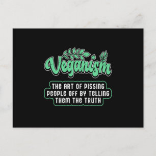 Veganismus Vegan Vegetarisches Gemüse Geschenk Ide Postkarte