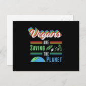 Veganismus Veggie Gemüse Vegane Tiere Geschenk Ide Postkarte (Vorne/Hinten)