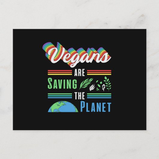 Veganismus Veggie Gemüse Vegane Tiere Geschenk Ide Postkarte (Vorderseite)