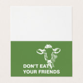 Veganismus Visitenkarten (Außenseite Aufgefaltet)