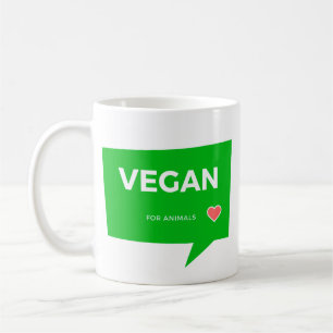 Vegano durch die Tiere   for Vegan animals Kaffeetasse