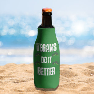 Vegans Do It Better Funny Vegan Slogan Can Cooler Flaschenkühler