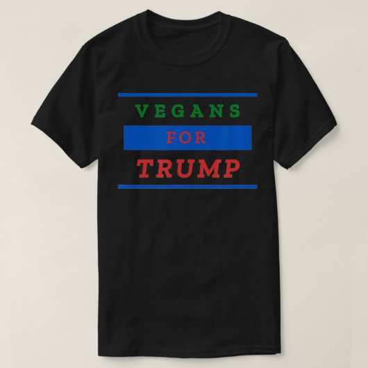 Vegans for Trump T-Shirt (Design vorne)