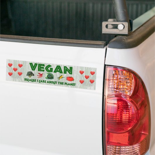 Vegans für den Planeten Autoaufkleber (Auf Lkw)