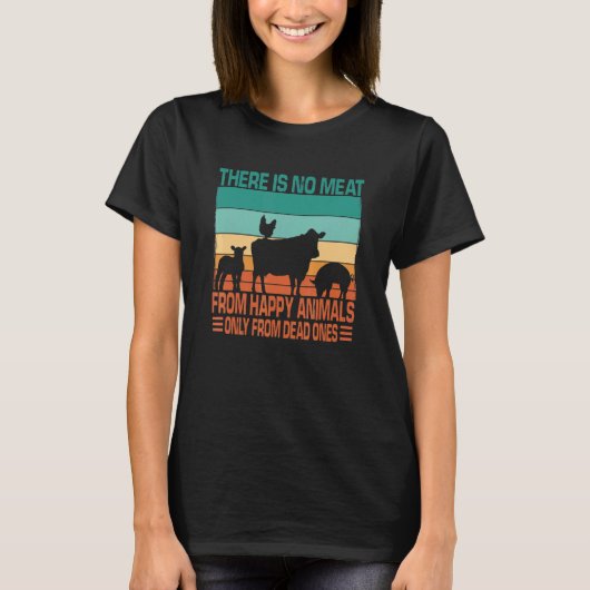 Vegans Pro Animal Welfare Öko Animal Vegetarier T-Shirt (Vorderseite)