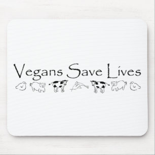 Vegans retten die Leben Mousepad