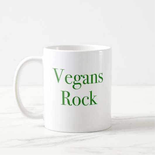 Vegans Rock Kaffeetasse (Links)