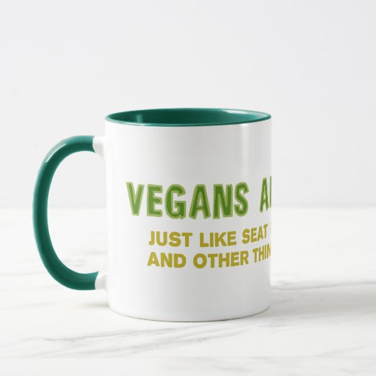Vegans sind ärgerlich tasse (Links)