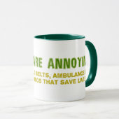 Vegans sind ärgerlich tasse (VorderseiteRechts)