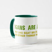 Vegans sind ärgerlich tasse (Vorderseite Links)