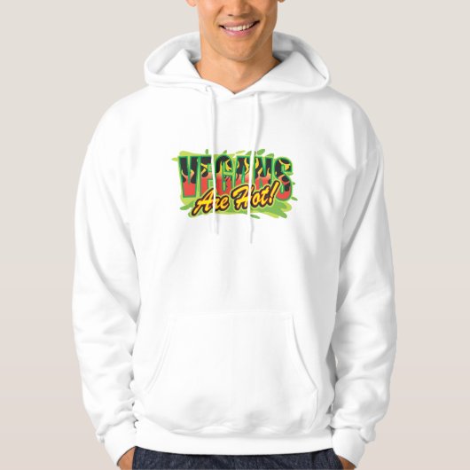 Vegans sind heiß hoodie (Vorderseite)