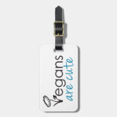 Vegans sind niedlich - fertigen Anwälte Gepäckanhänger (Vorderseite vertikal)