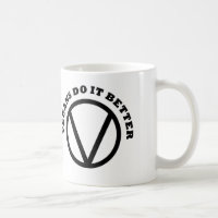 Vegans verbessert es Kaffee-Tasse