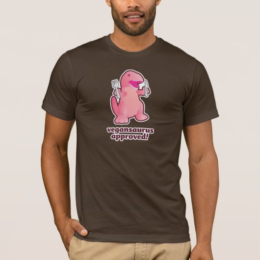 vegansaurus genehmigt! Logo T-Shirt (Vorderseite)