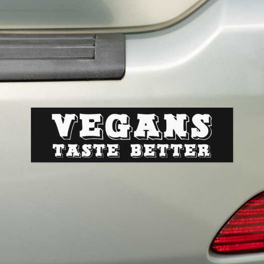 "Vegansgeschmack besser " Autoaufkleber (Auf Auto)