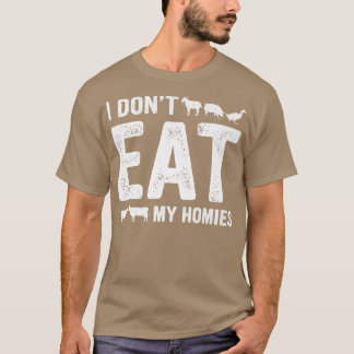 Veganuar Ich esse meine Heimat nicht veganen Monat T-Shirt