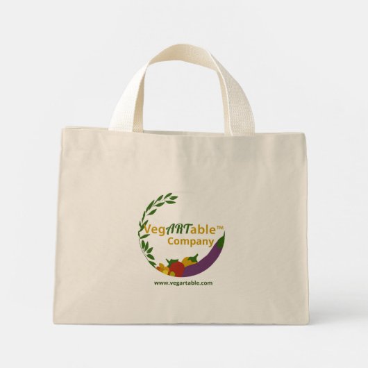 VegARTable Tanztasche Mini Stoffbeutel (Rückseite)