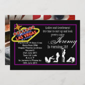 Vegas 21 einladung (Vorne/Hinten)