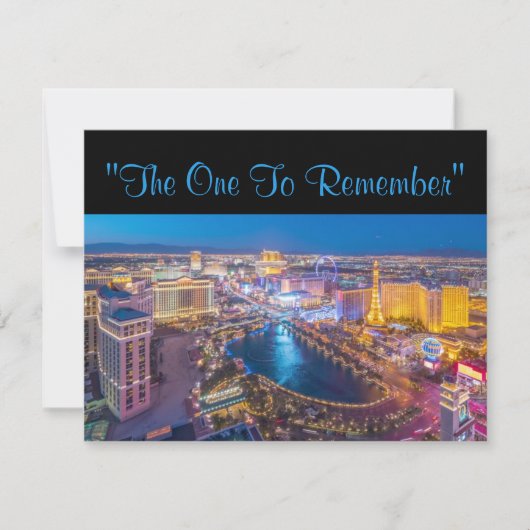 Vegas 40. Geburtstag Einladung (Vorderseite)