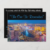 Vegas 40. Geburtstag Einladung (Vorne/Hinten)