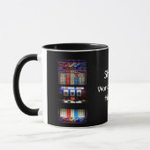 Vegas-Art-Kasino-Spieler-Spielautomat Tasse (Links)