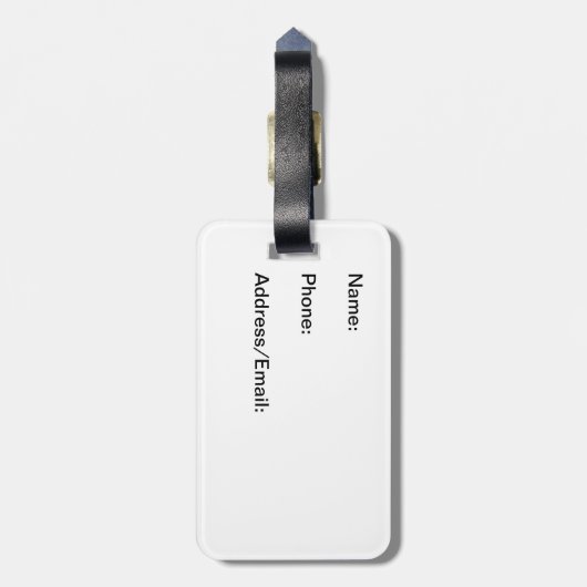 Vegas-Baby-Gepäckanhänger - blonde Version Gepäckanhänger (Rückseite vertikal)