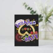 VEGAS BABY POSTKARTE (Stehend Vorderseite)