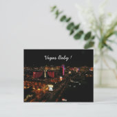 vegas baby ! postkarte (Stehend Vorderseite)