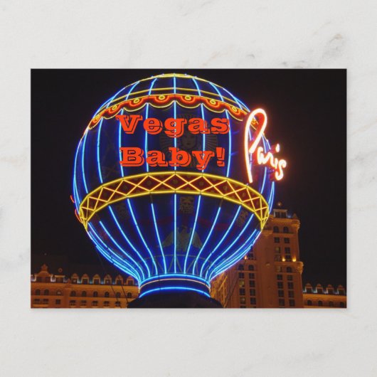 Vegas Baby! Postkarte (Vorderseite)