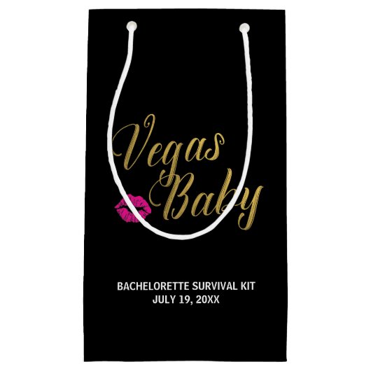 Vegas Baby Survival Kit Bag Kleine Geschenktüte (Vorderseite)