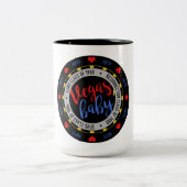 Vegas, Baby! Zweifarbige Tasse (Mittel)