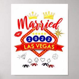 Vegas Bachelor Party Verheiratet in Vegas Groom Br Poster
