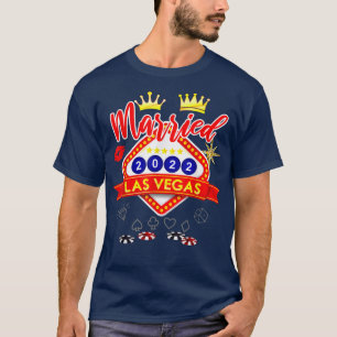 Vegas Bachelor Party Verheiratet in Vegas Groom Br T-Shirt