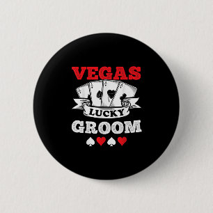 Vegas Bachelor Party Verheiratet in Vegas Groom Sq Button