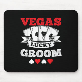 Vegas Bachelor Party Verheiratet in Vegas Groom Sq Mousepad