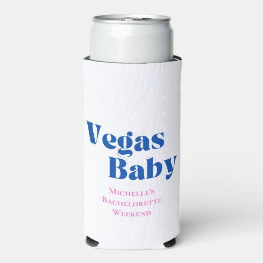 Vegas-Bachelorette-Dosenkühler Selters Dosenkühler (Seltzer Vorderseite)