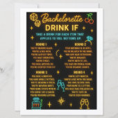 Vegas Bachelorette Party Drink Game-Take a Sip If (Rückseite)