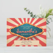 Vegas Before Vows Modern Lucky Casino Einladung (Stehend Vorderseite)