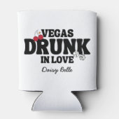 Vegas Betrunken in Liebe Bachelorette Dosenkühler (Rückseite)