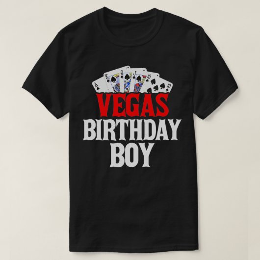 Vegas Birthday Boy T-Shirt (Design vorne)